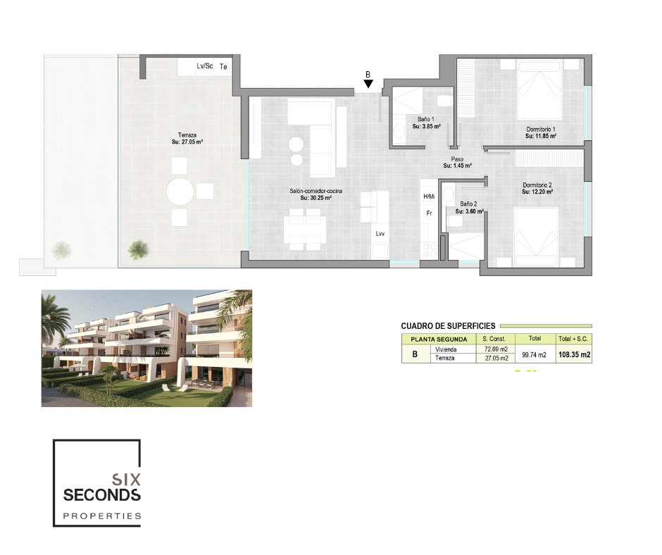 Apartamento en venta en Guardamar and surroundings 9