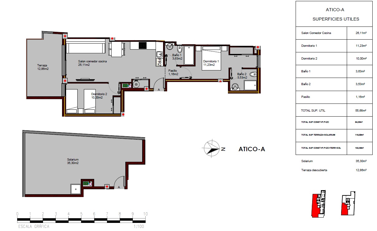 Dachwohnung zum Verkauf in Lorca 10